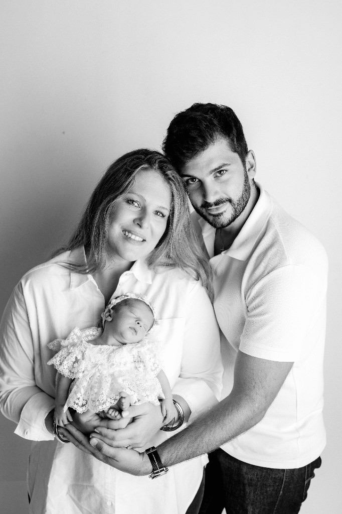 Laurie, Michael et leur enfant