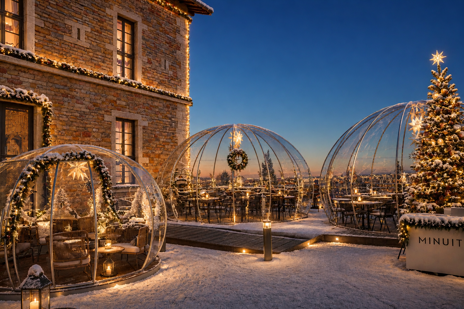 Le fort sous la neige — photographie immersive